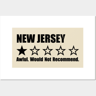 New Jersey One Star Review Posters and Art